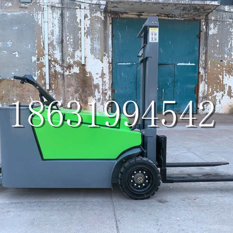 林芝市小型电动叉车1吨2吨步行站驾式电瓶堆高充电装卸车液压升降车铲车